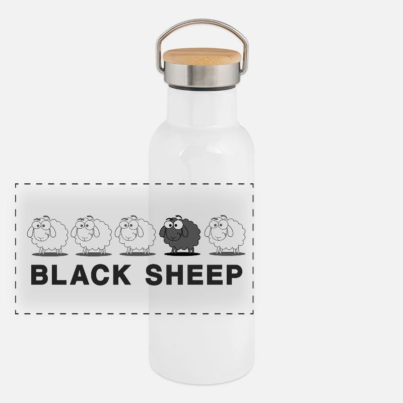 Sheep Gourde isotherme avec bouchon en bambou