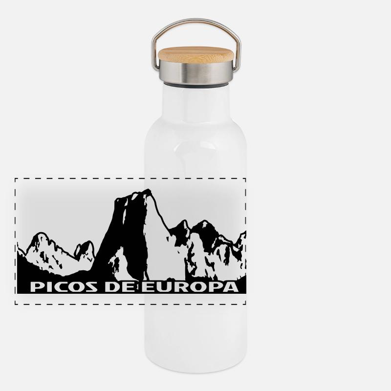 PICOS DE EUROPA Gourde isotherme avec bouchon en bambou