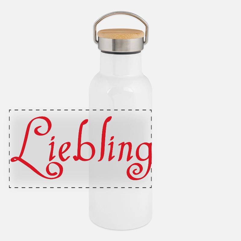 Liebling Panorama Thermosflasche mit Bambusdeckel