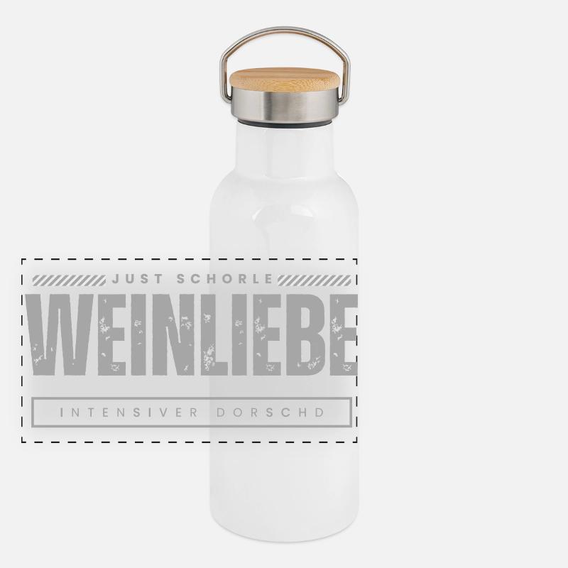 Just spritzer Panoramic Thermal Bottle with Bamboo Lid