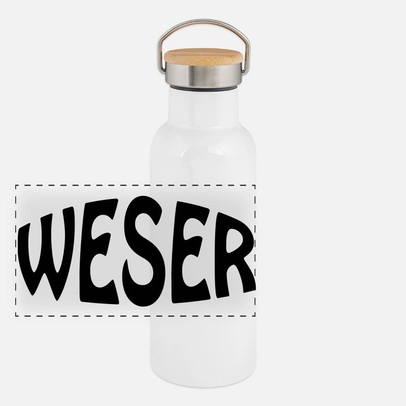 WESER Panorama Thermosflasche mit Bambusdeckel