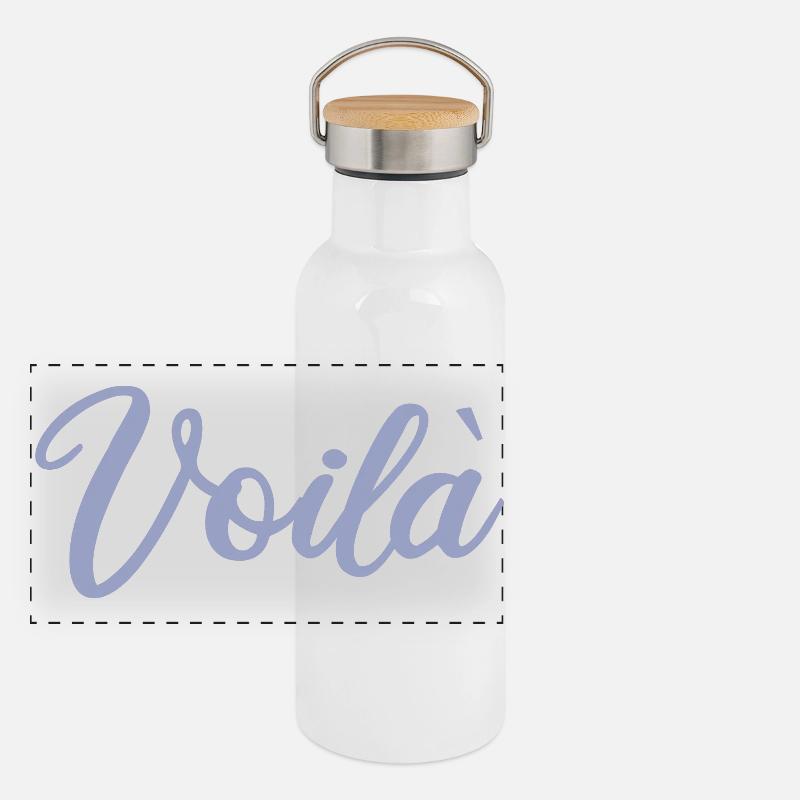 Voilà - violet Panoramic Thermal Bottle with Bamboo Lid