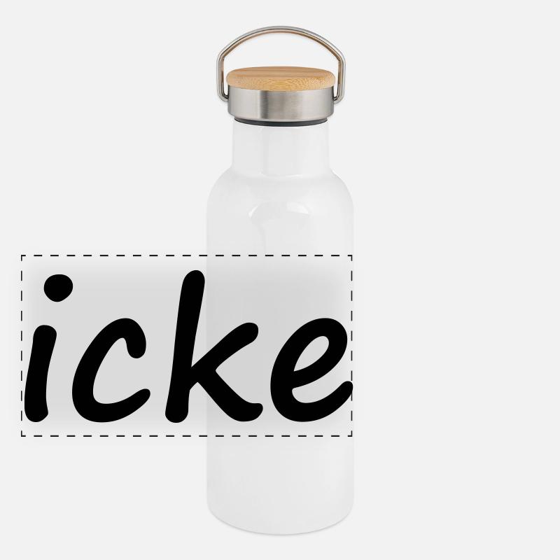 ICKE Panorama Thermosflasche mit Bambusdeckel