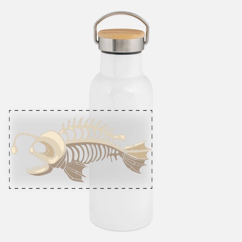 Panorama Thermosflasche mit Bambusdeckel