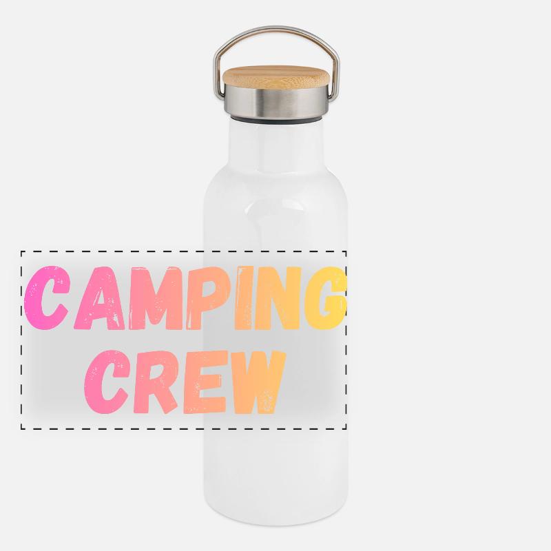 Équipe de camping Gourde isotherme avec bouchon en bambou