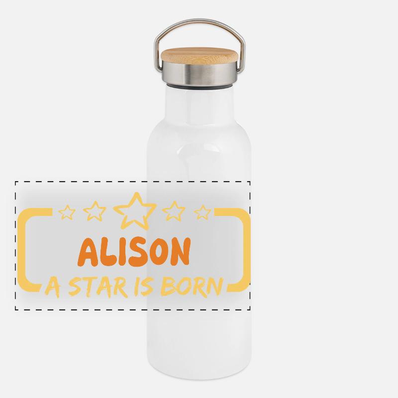 Dire Alison Gourde isotherme avec bouchon en bambou