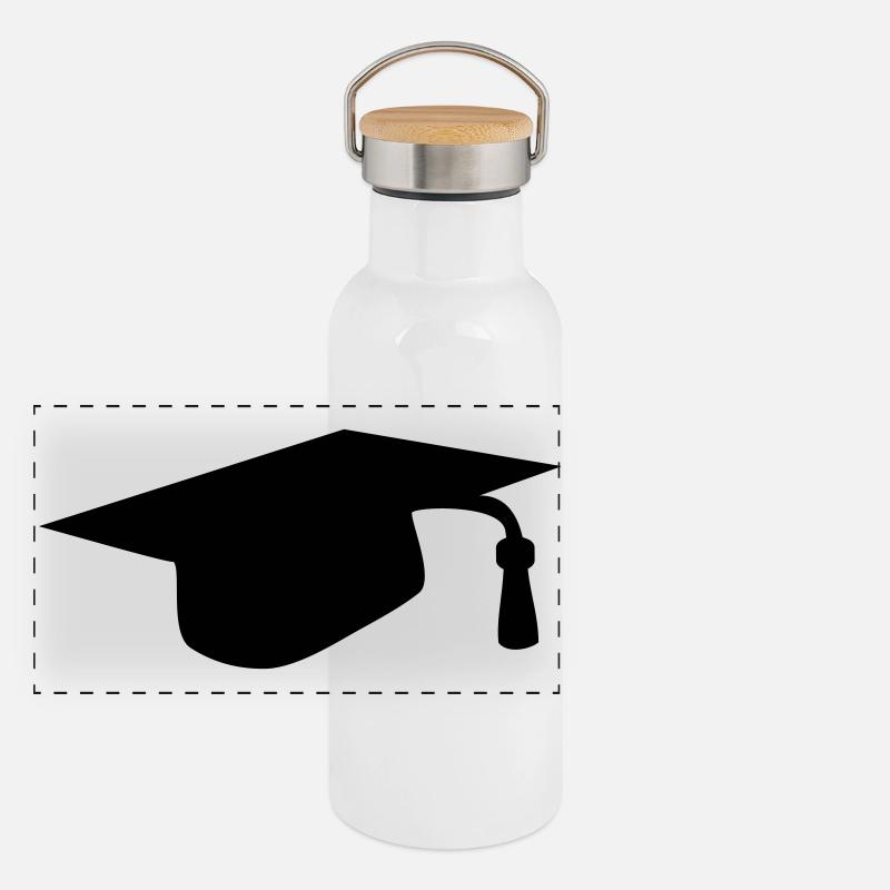 Casquette de remise des diplômes Gourde isotherme avec bouchon en bambou