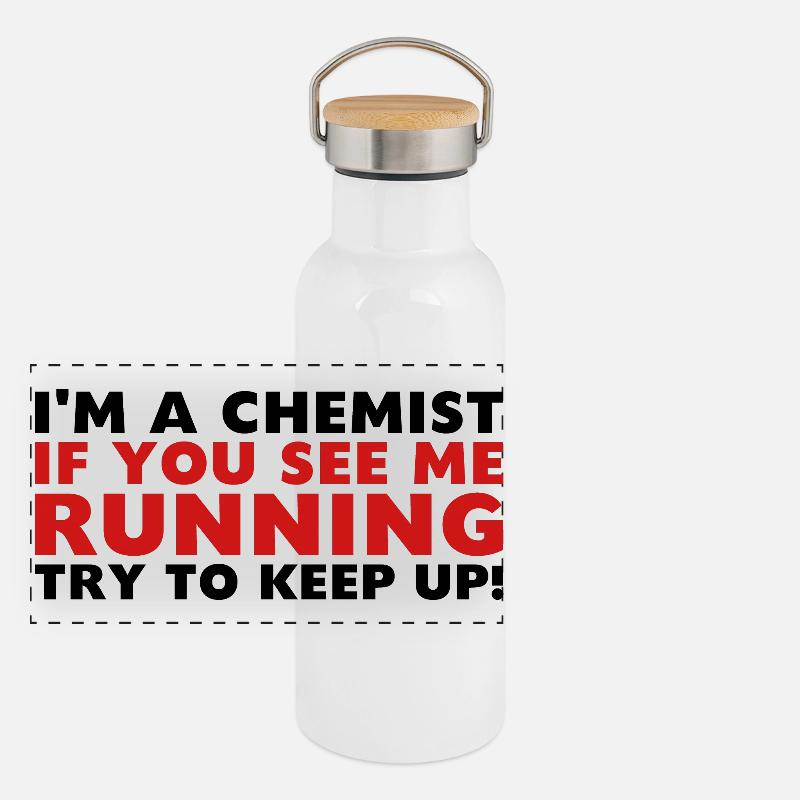 Chemist running Panoramic Thermal Bottle with Bamboo Lid