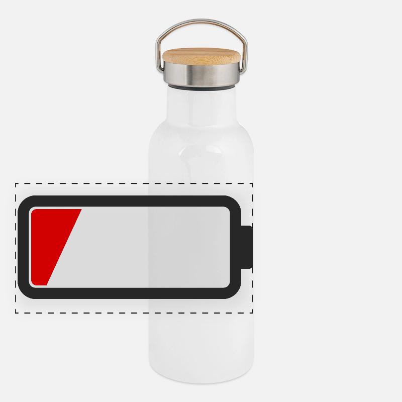 Batterie vide Gourde isotherme avec bouchon en bambou