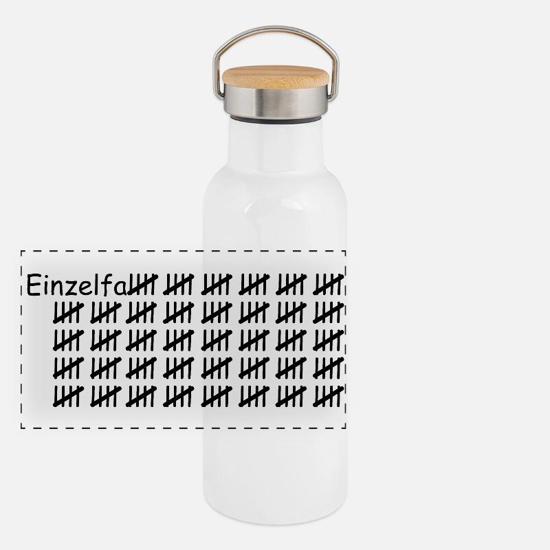 Panorama Thermosflasche mit Bambusdeckel