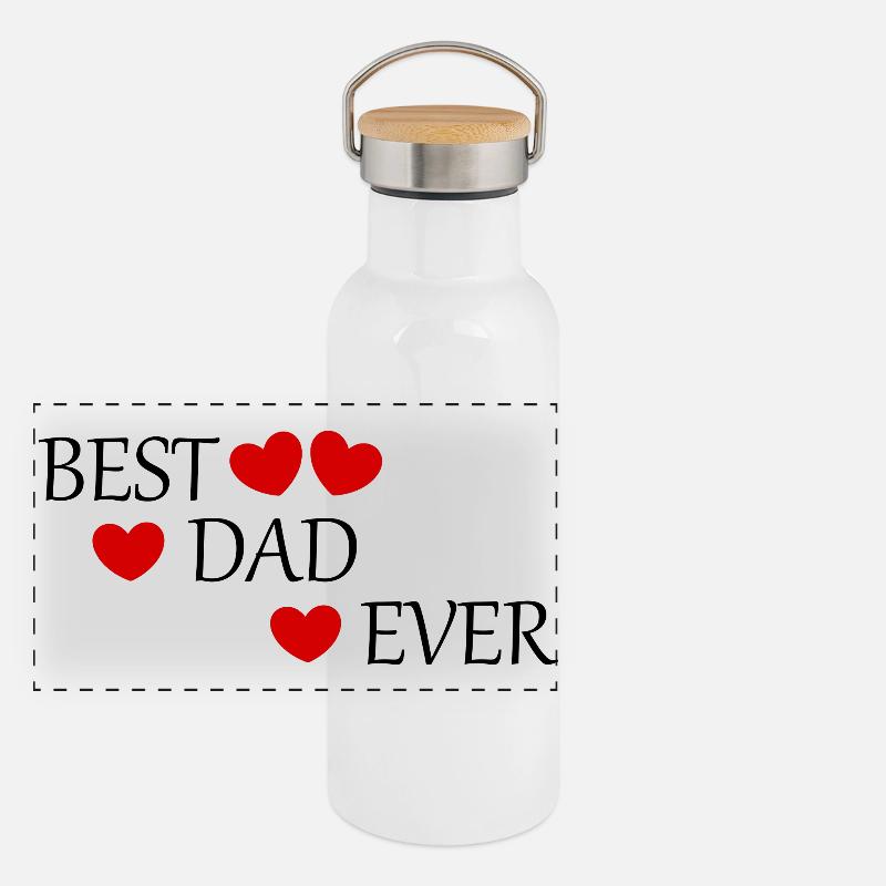 Geschenk Vater Geschenkidee Vatertag Geschenk Papa Panorama Thermosflasche mit Bambusdeckel