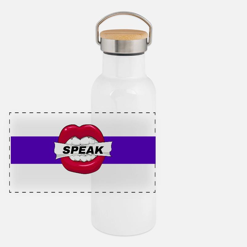 Speak Panoramic Thermal Bottle with Bamboo Lid