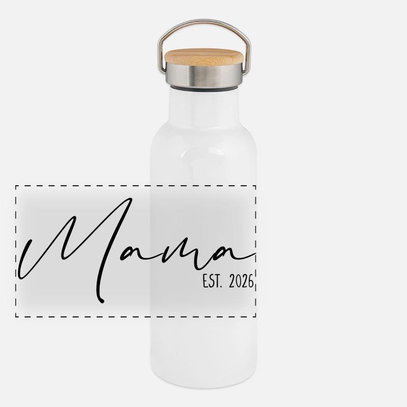Mama est 2026 Panorama Thermosflasche mit Bambusdeckel