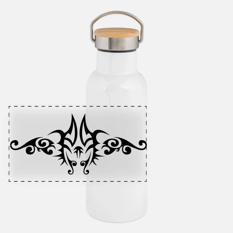 Tribal 6 von Helfspawn Panorama Thermosflasche mit Bambusdeckel