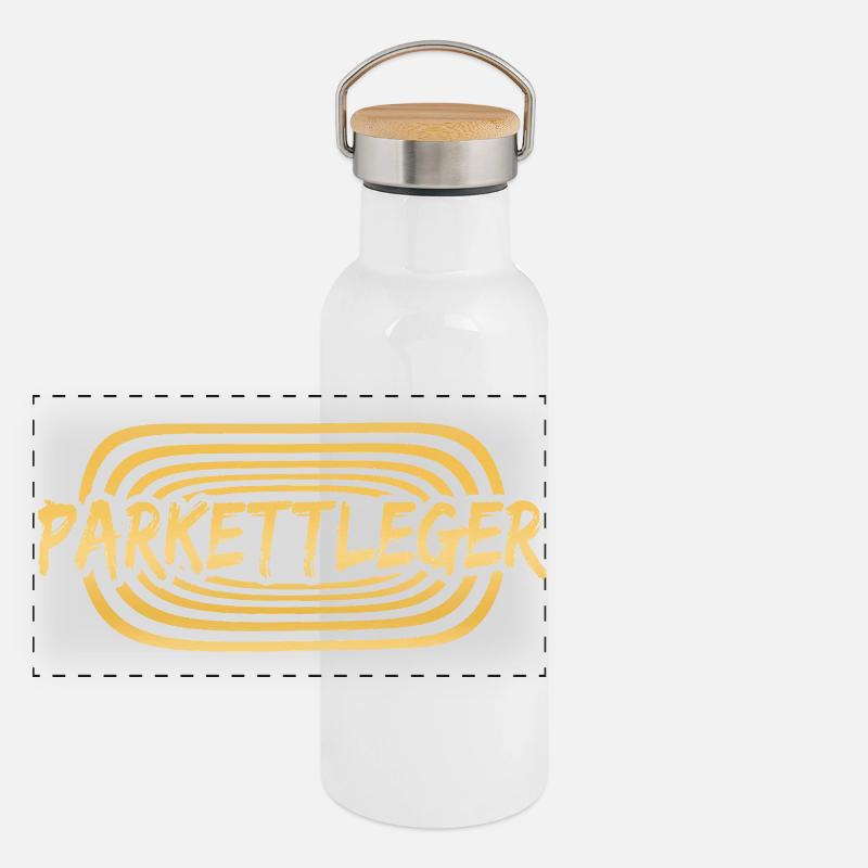 Panorama Thermosflasche mit Bambusdeckel