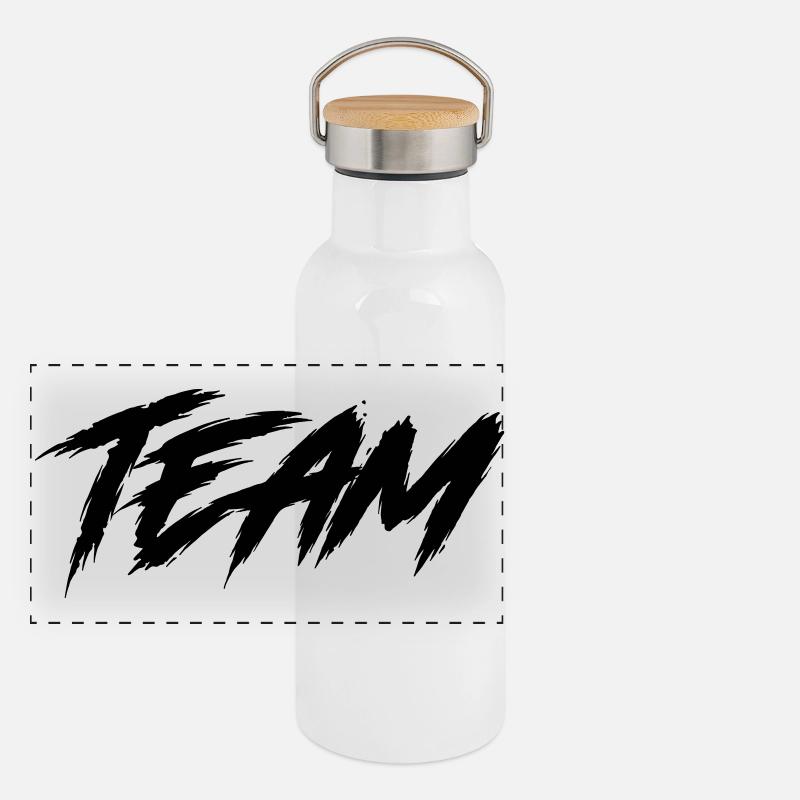 Team Panorama Thermosflasche mit Bambusdeckel