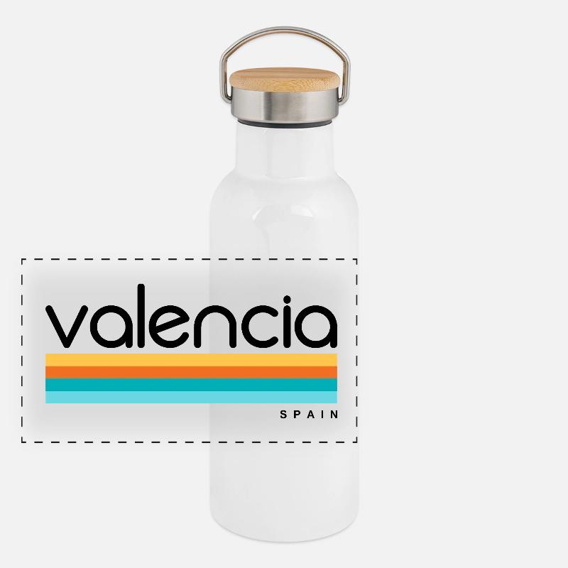 Valence - Espagne - Espagne - Espagne Gourde isotherme avec bouchon en bambou