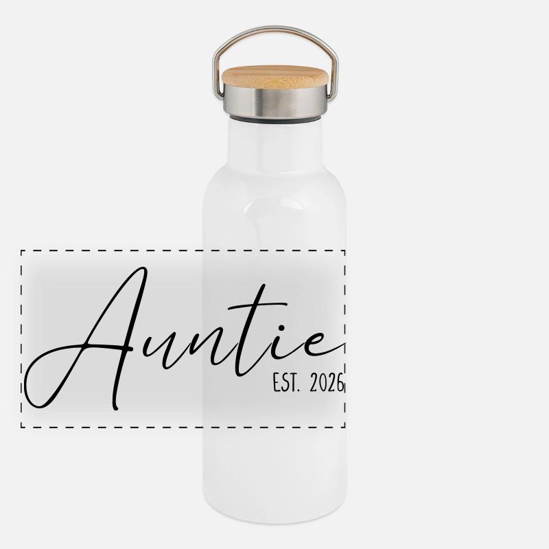 Auntie established 2026 Panoramic Thermal Bottle with Bamboo Lid