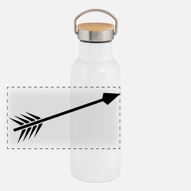 Pfeil Panorama Thermosflasche mit Bambusdeckel