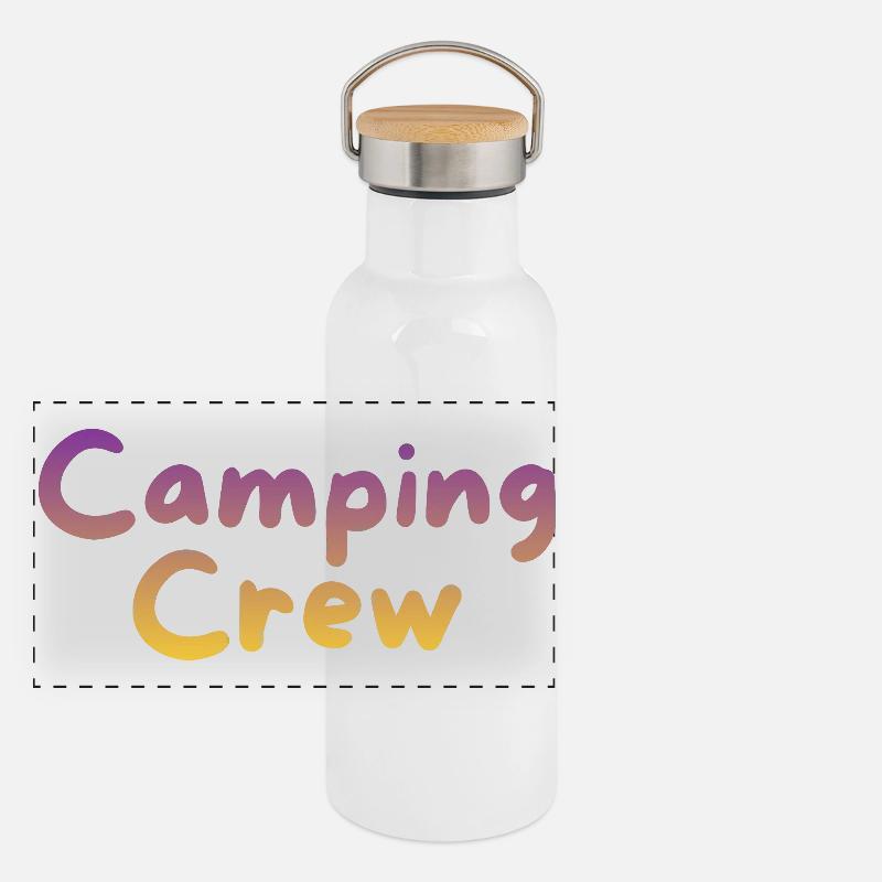 Camping Crew Panorama Thermosflasche mit Bambusdeckel