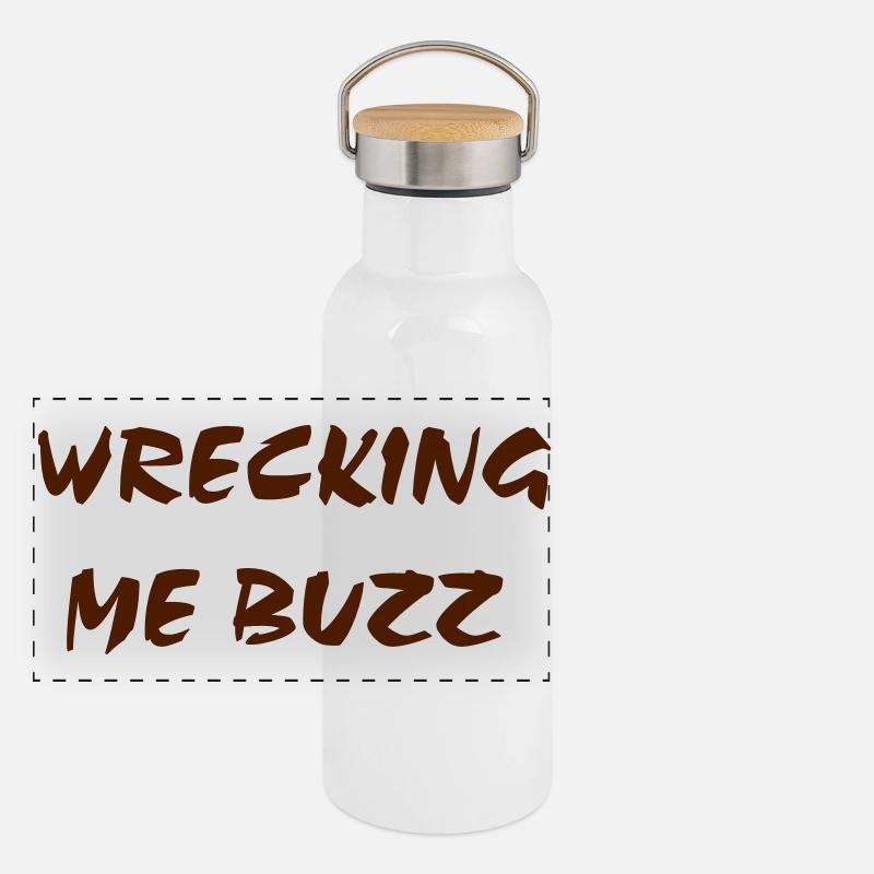 Tu me détruis, Buzz Gourde isotherme avec bouchon en bambou