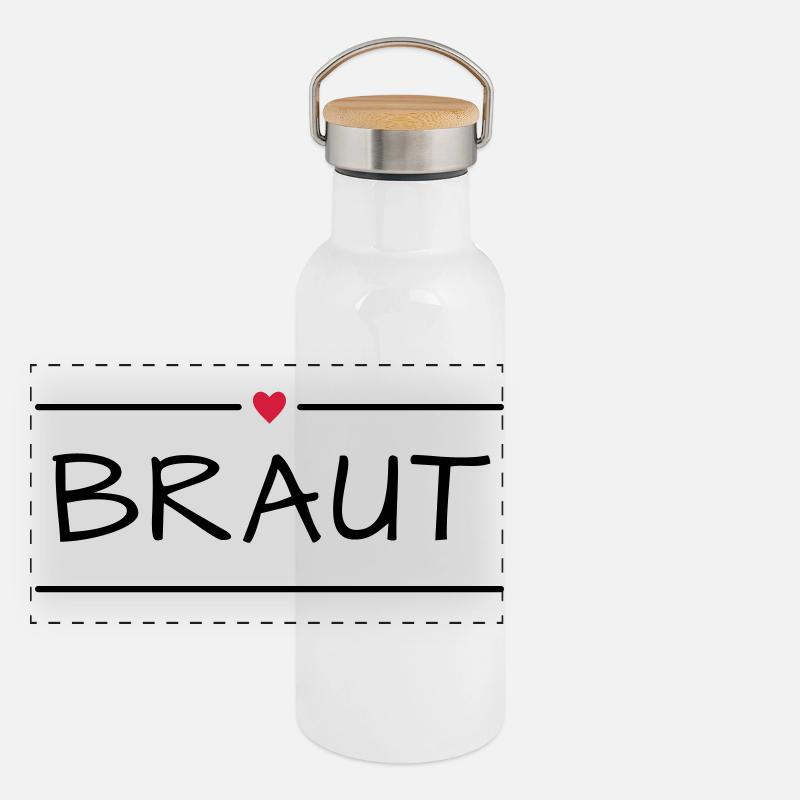 Bride hen party Panoramic Thermal Bottle with Bamboo Lid