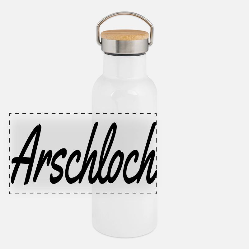 Archloch Gourde isotherme avec bouchon en bambou