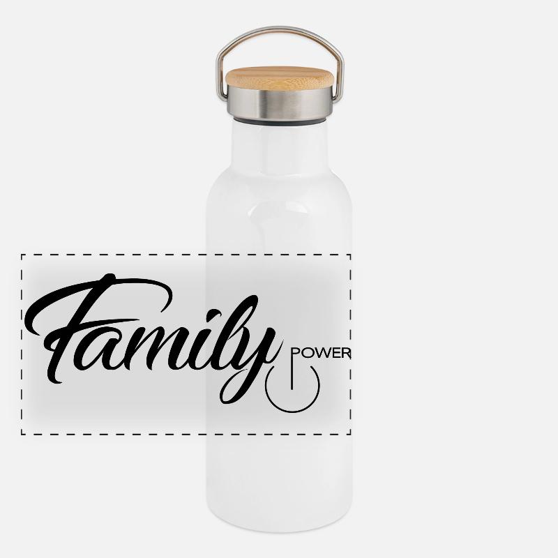 family power Panoramic Thermal Bottle with Bamboo Lid