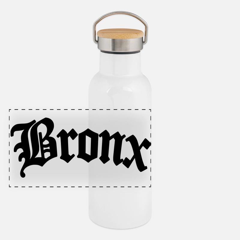 bronx Panorama Thermosflasche mit Bambusdeckel