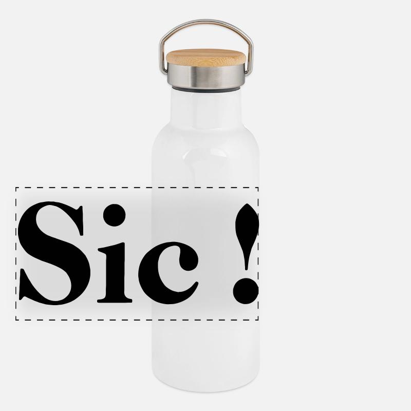 Sic! Panorama Thermosflasche mit Bambusdeckel