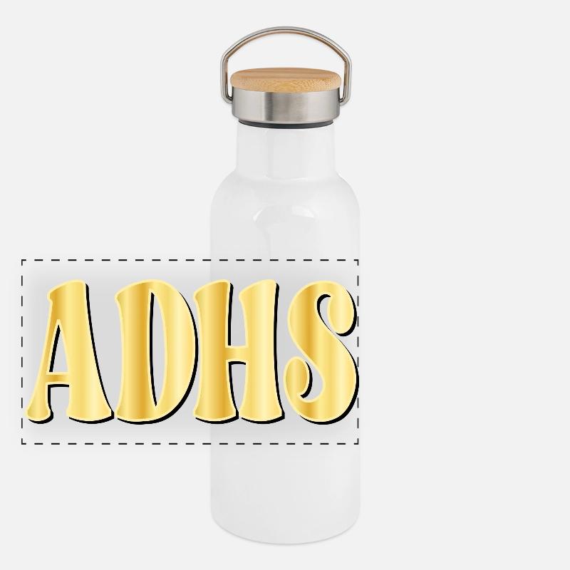 ADHD attention deficit Panoramic Thermal Bottle with Bamboo Lid
