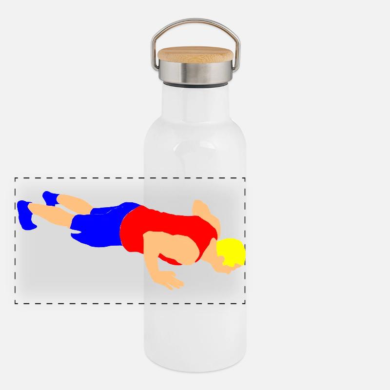 Pompe Gourde isotherme avec bouchon en bambou