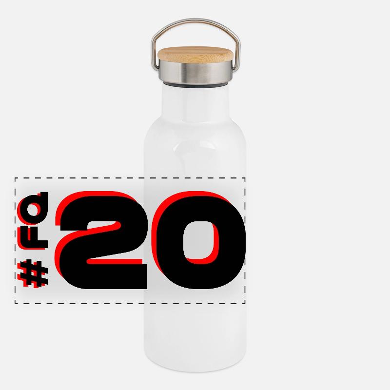 FQ20 2025 pays-bas Gourde isotherme avec bouchon en bambou