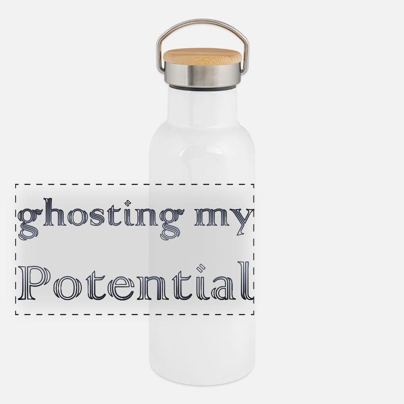 ghosting my potential Panorama Thermosflasche mit Bambusdeckel