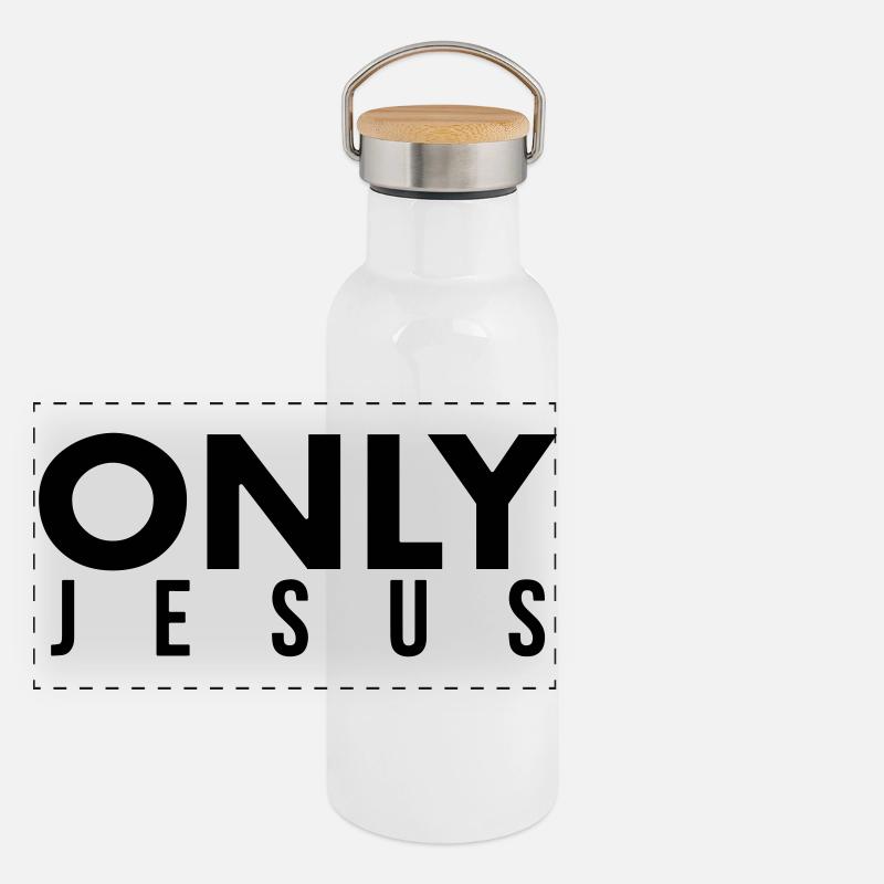 Only Jesus Panorama Thermosflasche mit Bambusdeckel