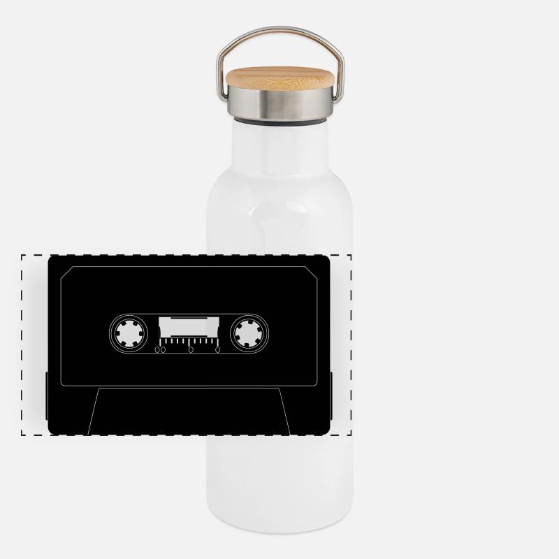cassette Gourde isotherme avec bouchon en bambou