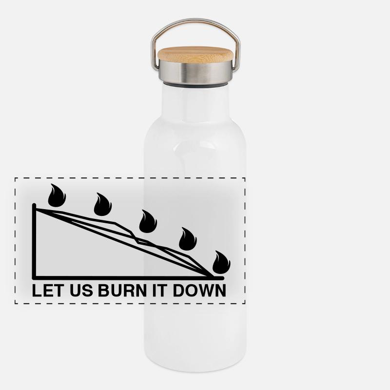 Brûlez TABLEAU Gourde isotherme avec bouchon en bambou