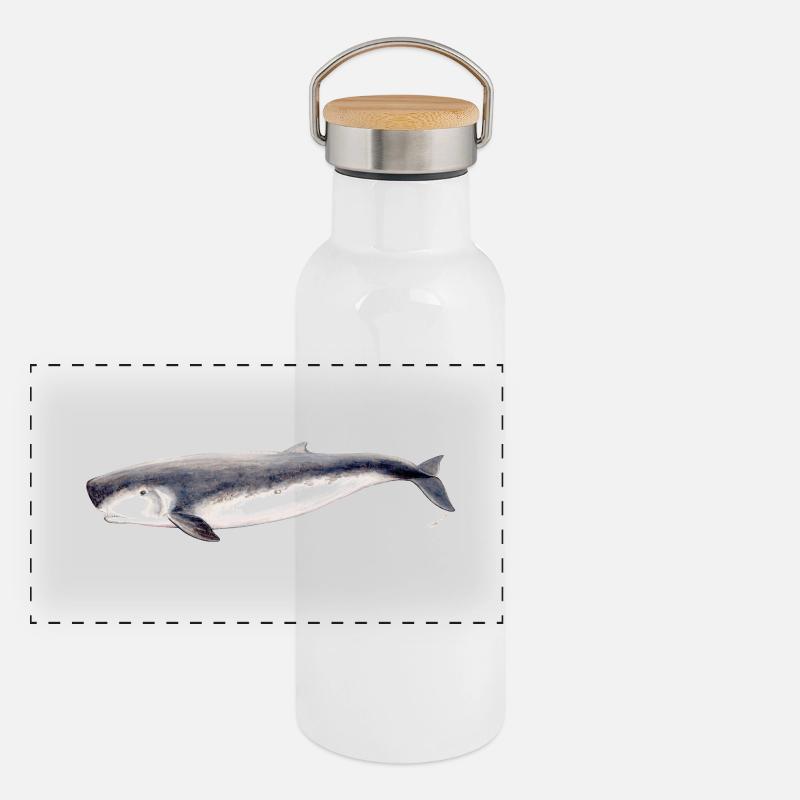 sperme pygmée cachalot pygmée baleine Kogia breviceps Gourde isotherme avec bouchon en bambou