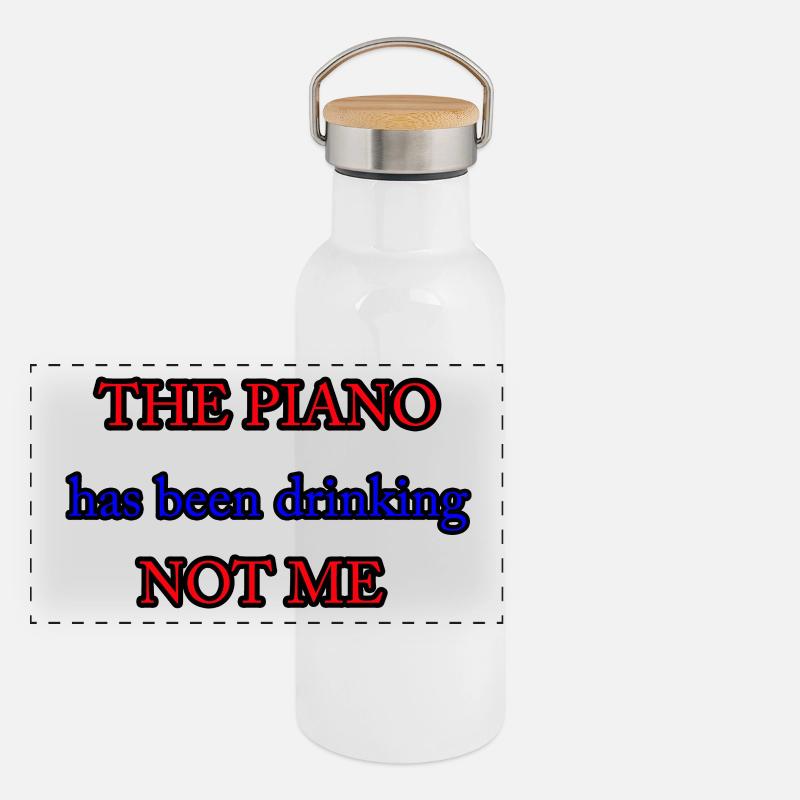 Piano 05 Gourde isotherme avec bouchon en bambou