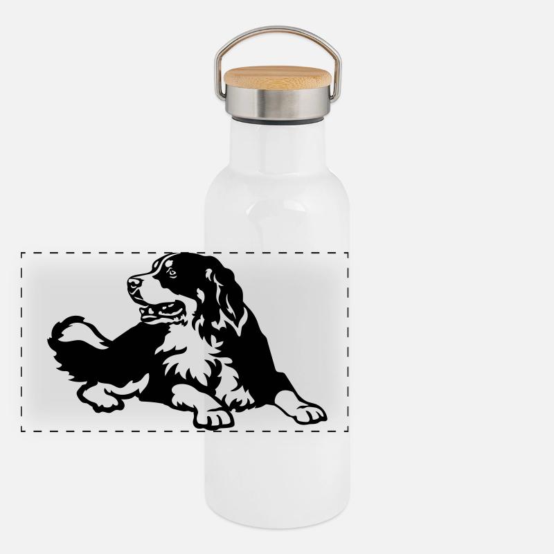 Bouvier bernois Gourde isotherme avec bouchon en bambou