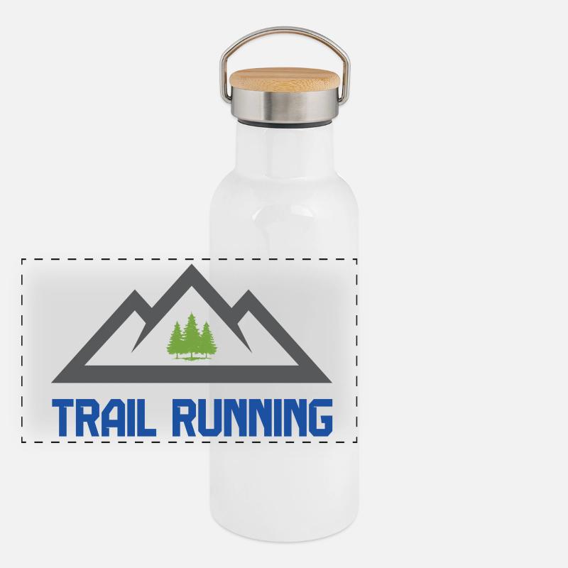 Course en sentier Gourde isotherme avec bouchon en bambou