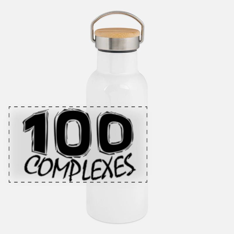 100 Komplexe Panorama Thermosflasche mit Bambusdeckel