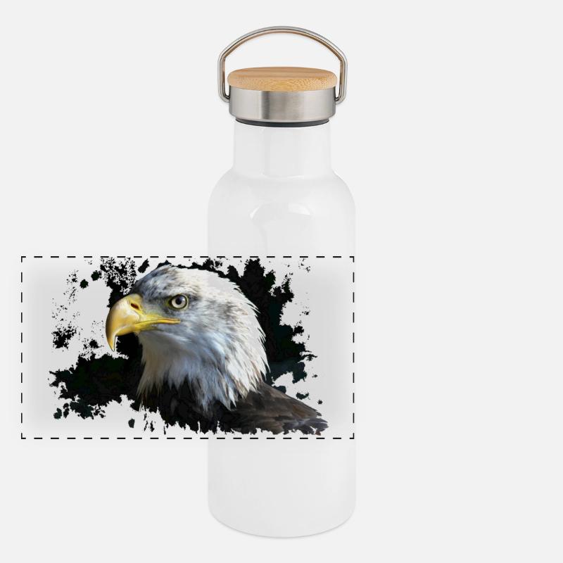 Adler Panorama Thermosflasche mit Bambusdeckel