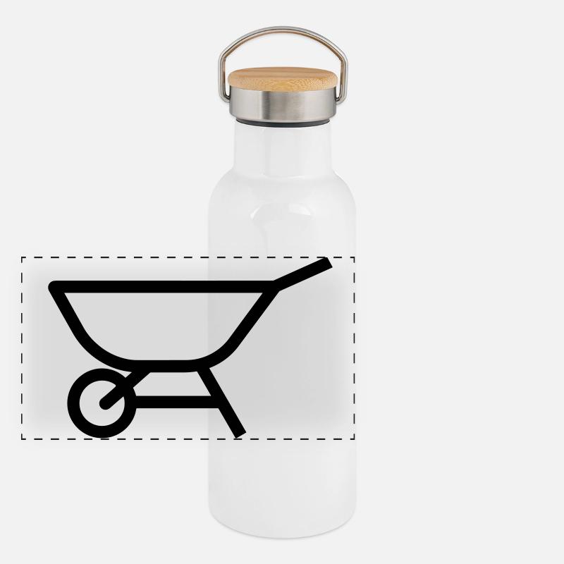 brouette Gourde isotherme avec bouchon en bambou