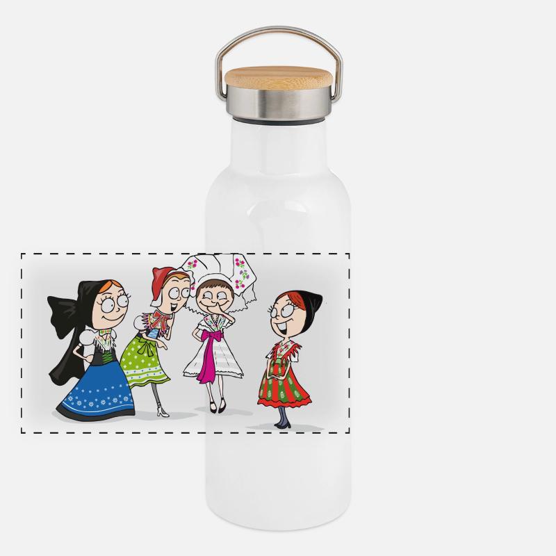 BANDE DESSINÉE - SERBSKE DRASTY Gourde isotherme avec bouchon en bambou