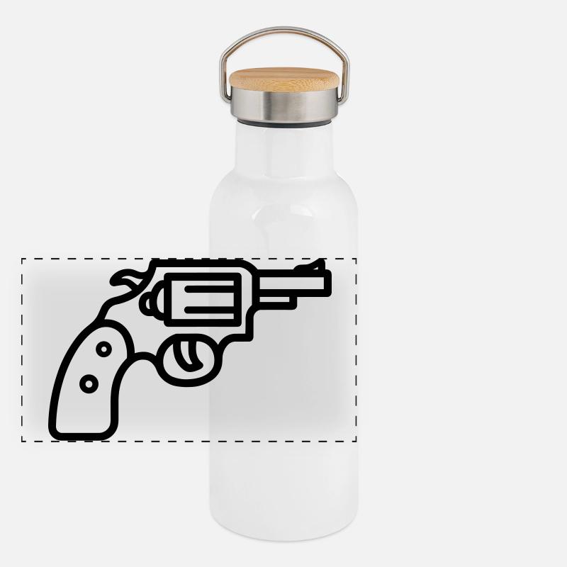 Gourde isotherme avec bouchon en bambou