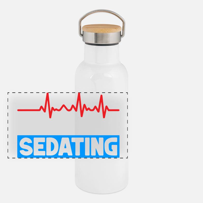 Anesthesiologist Rather Be Sedating Anesthesia Panorama Thermosflasche mit Bambusdeckel