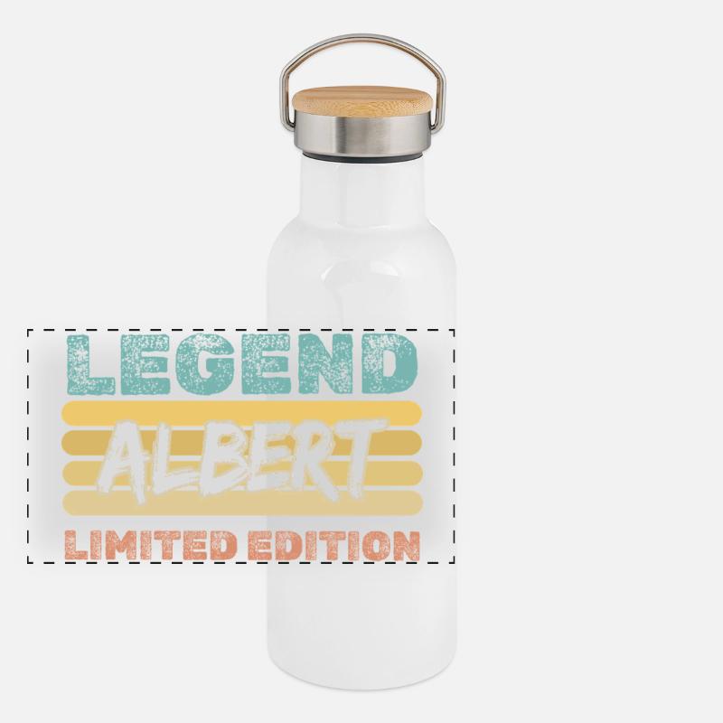 Saying Albert Panoramic Thermal Bottle with Bamboo Lid