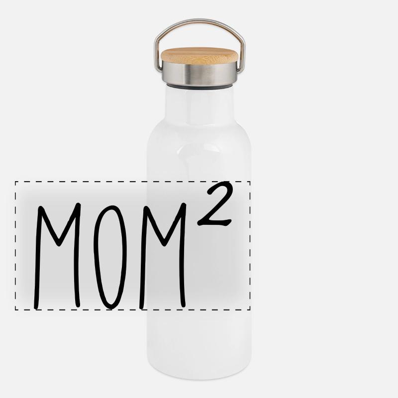 Mamas Welt Panorama Thermosflasche mit Bambusdeckel