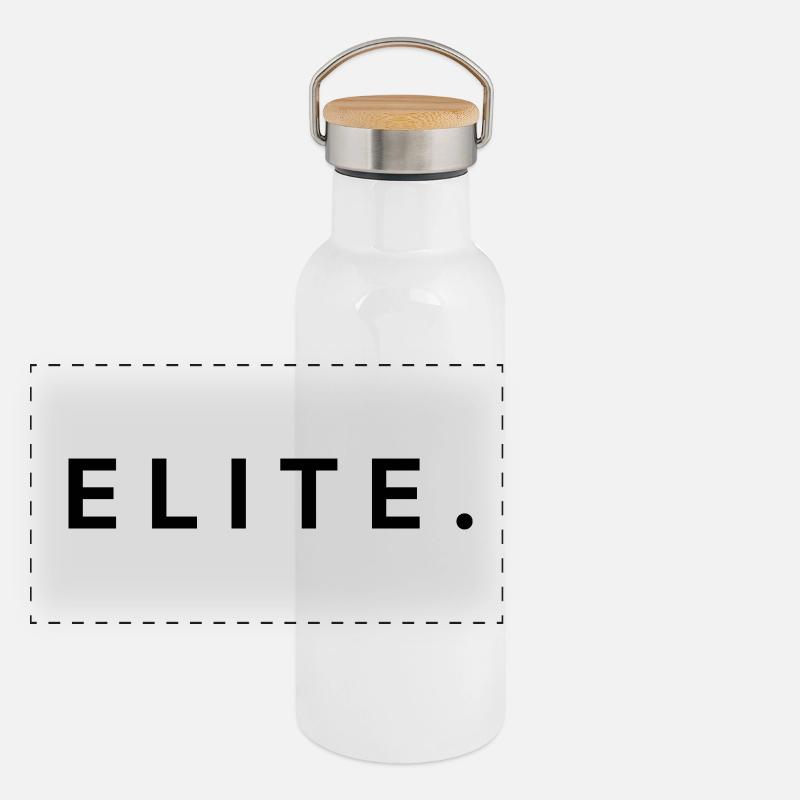 Style Elite Motivation Panorama Thermosflasche mit Bambusdeckel